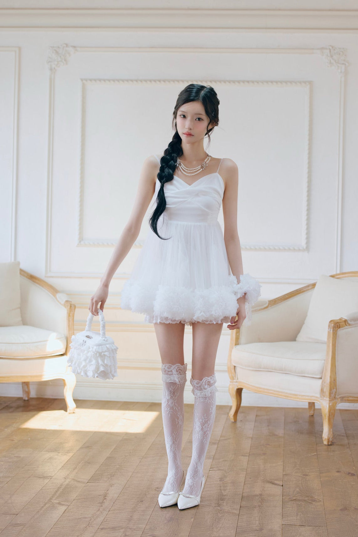 Ballerina couture mini dress