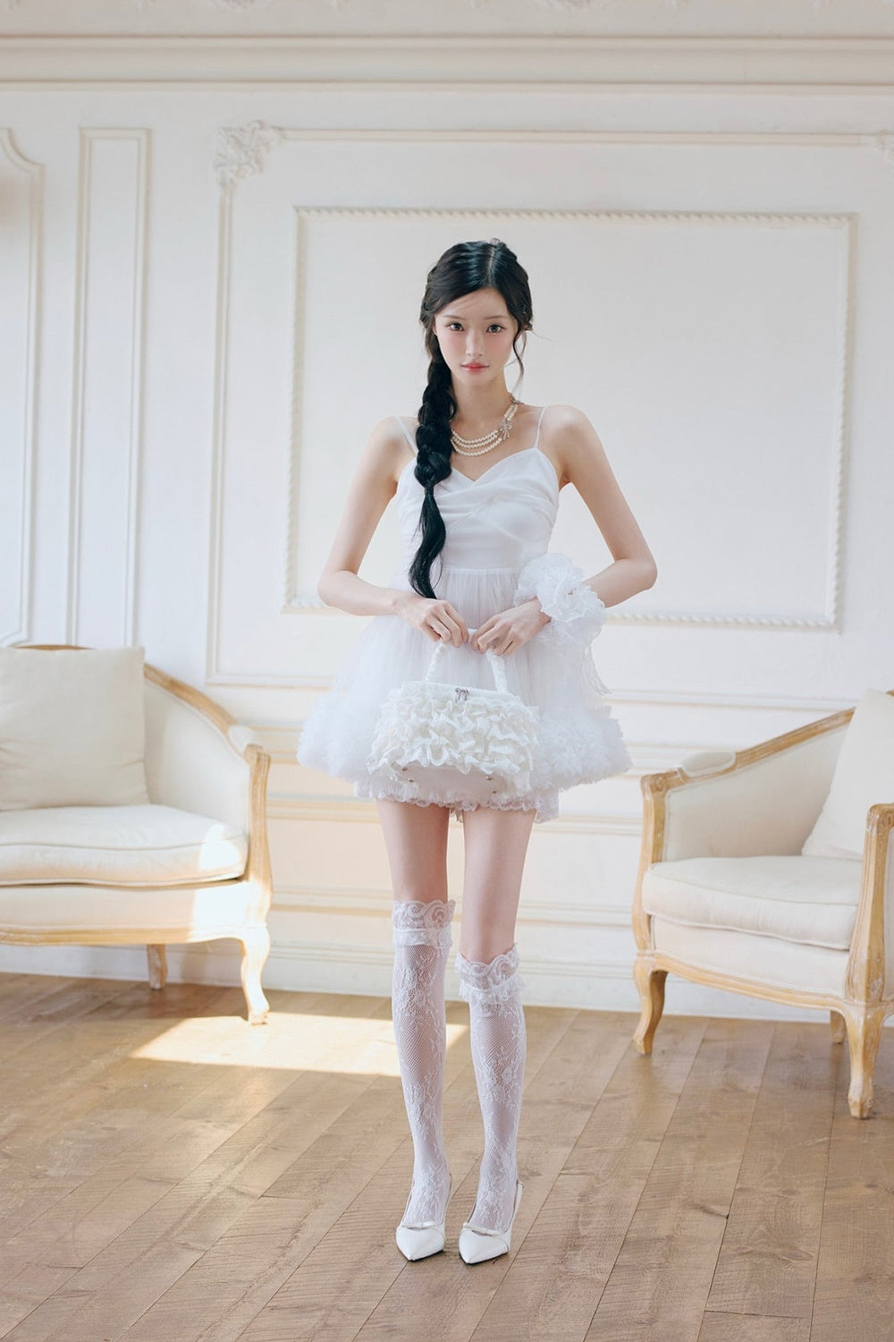 Ballerina couture mini dress