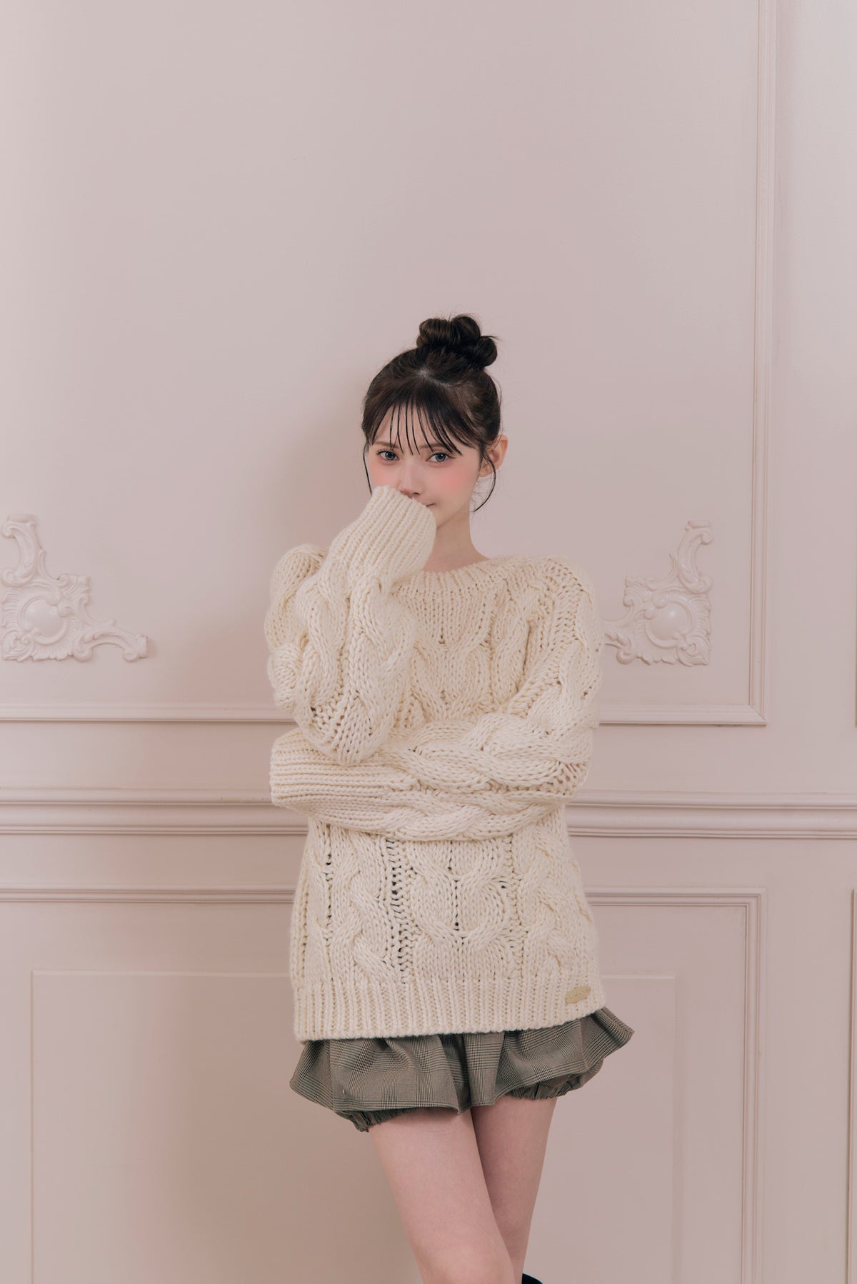 vintage like cable knit