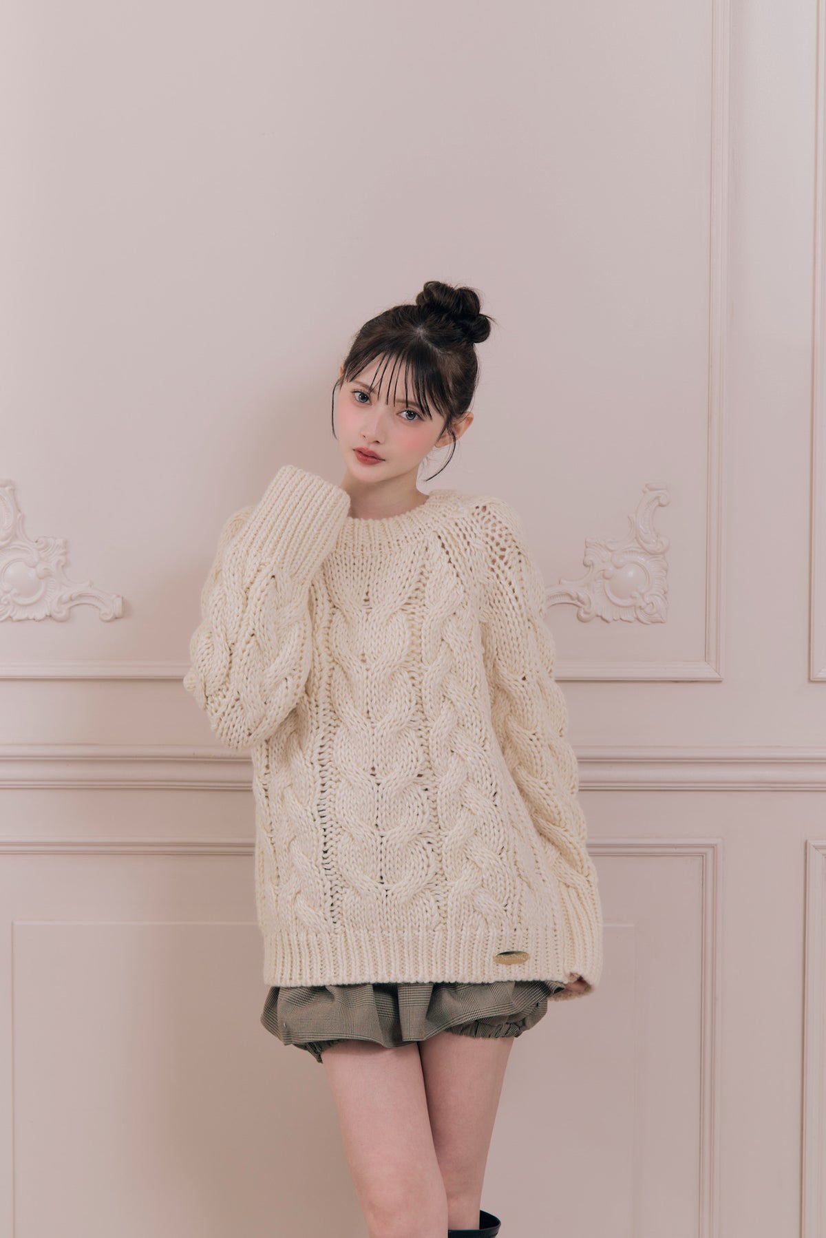 vintage like cable knit