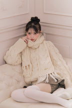vintage like cable knit