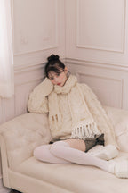 vintage like cable knit