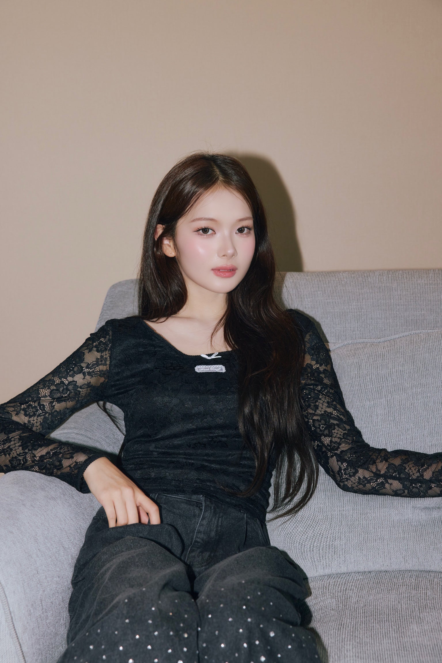 Elegant lace long T-shirts