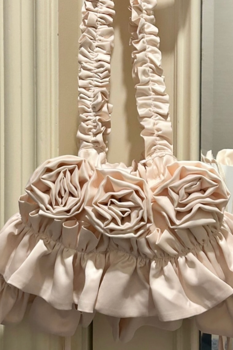 Rose cake satin bag