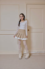 Elegant lace long T-shirts