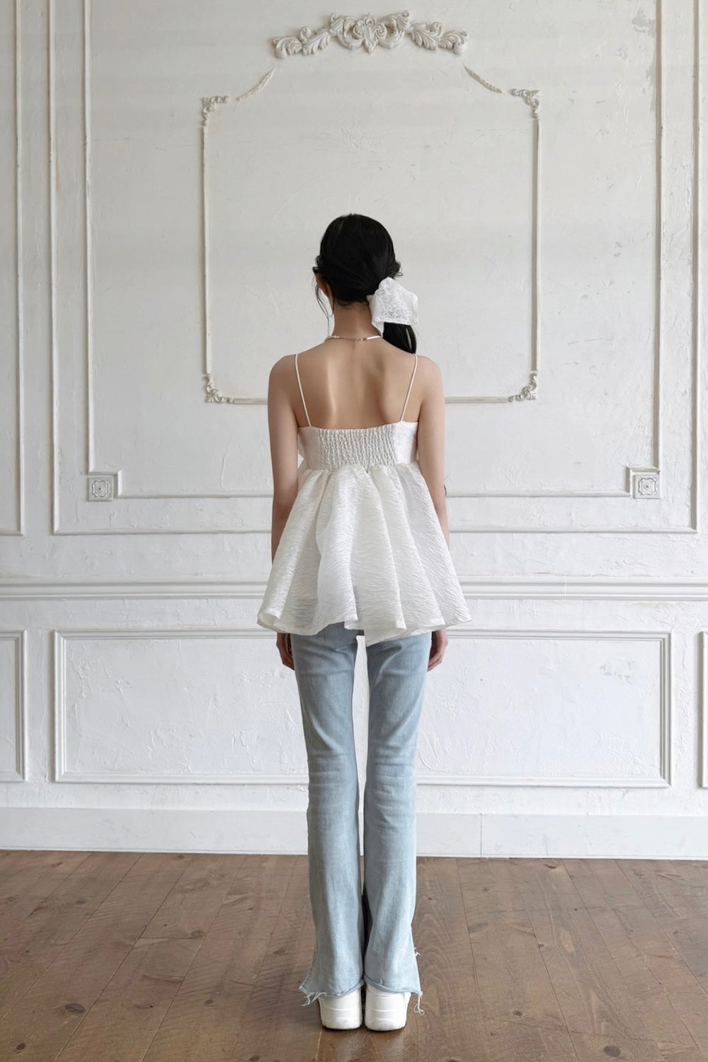 ribbon jacquard cami tops – Treat Ürself