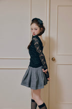 Elegant lace long T-shirts