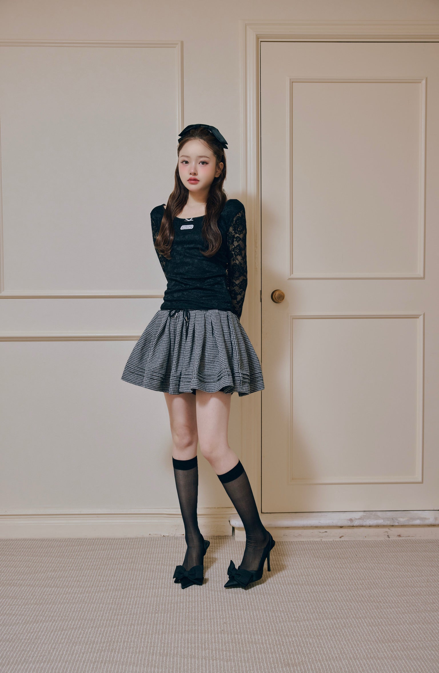Elegant lace long T-shirts