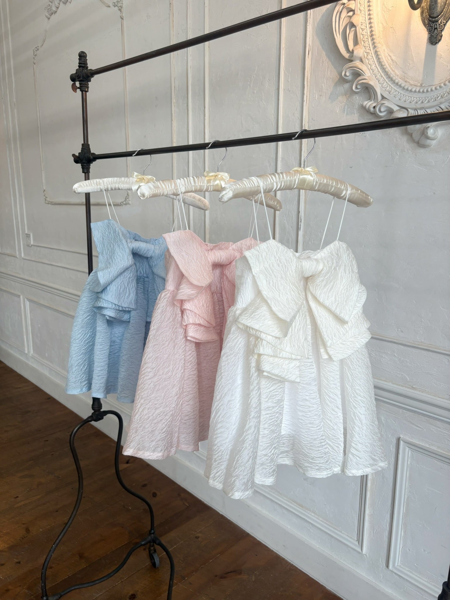 ribbon jacquard cami tops