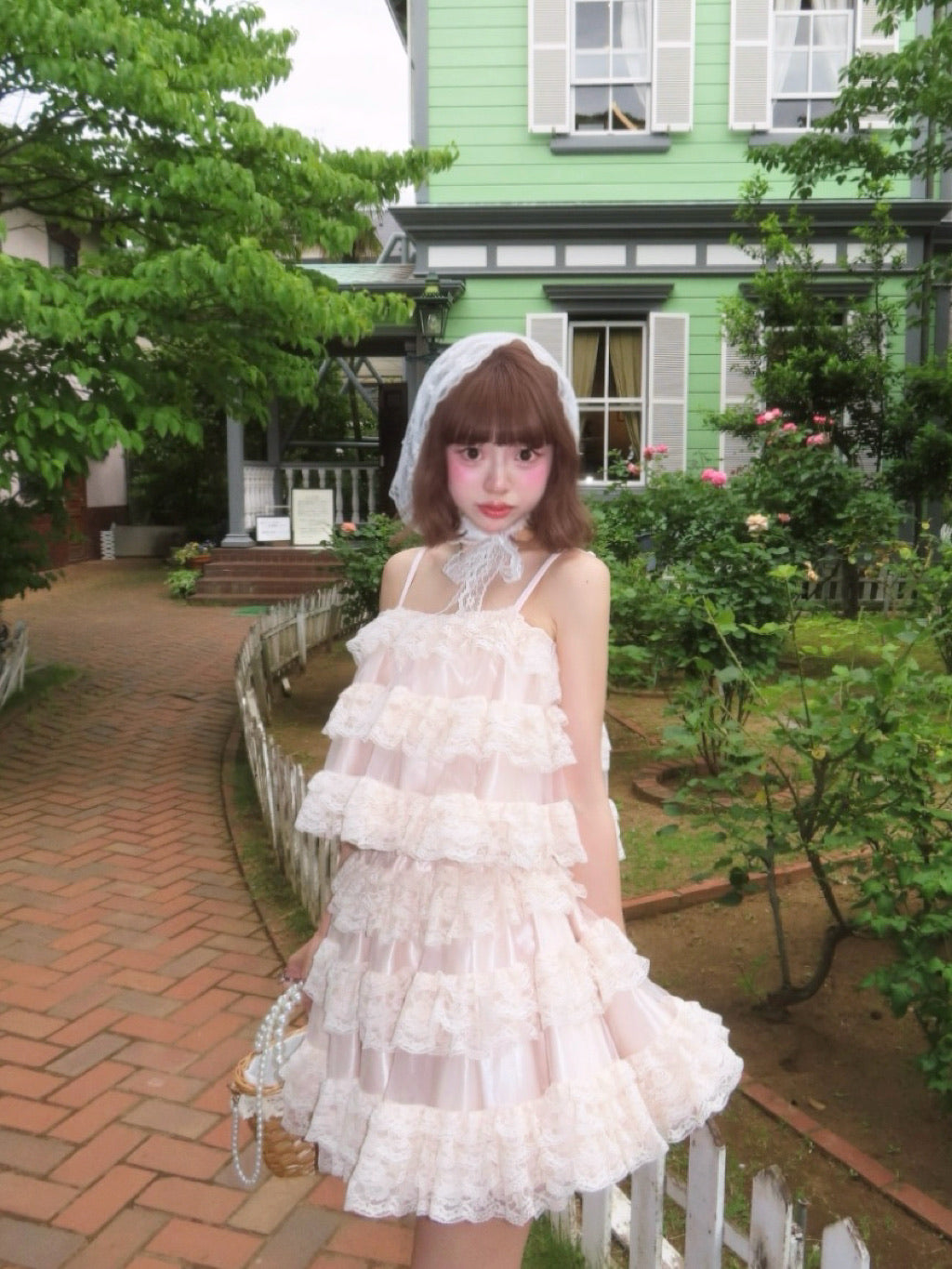 【予約販売】Ballerina lace cami tulle tops
