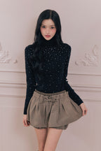 British check mini skirt