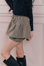 British check mini skirt