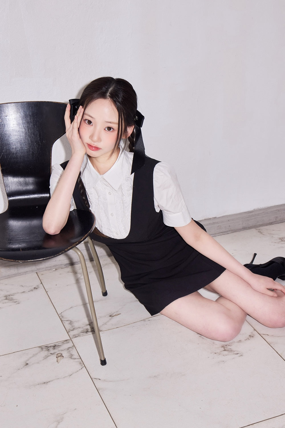 classy line jumper skirt