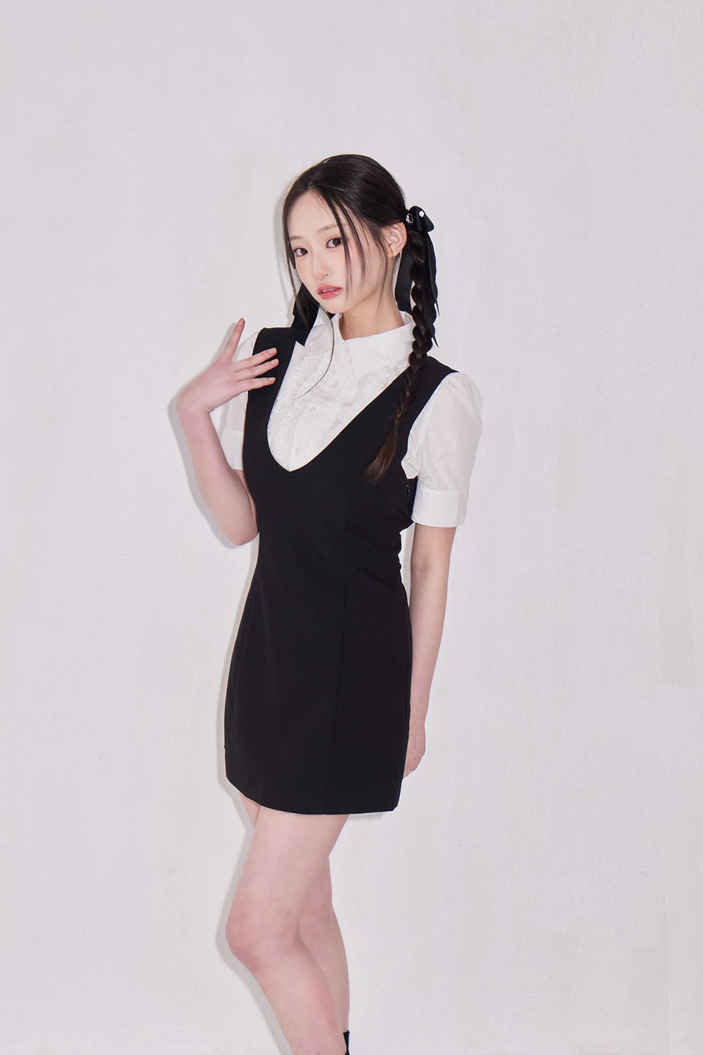 classy line jumper skirt