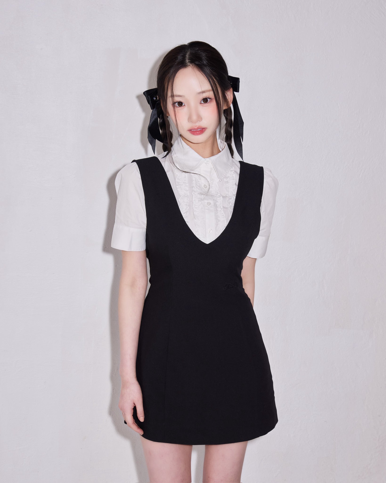 classy line jumper skirt