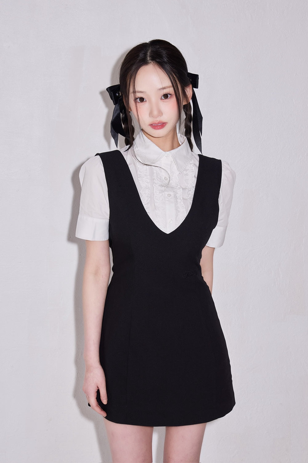 classy line jumper skirt
