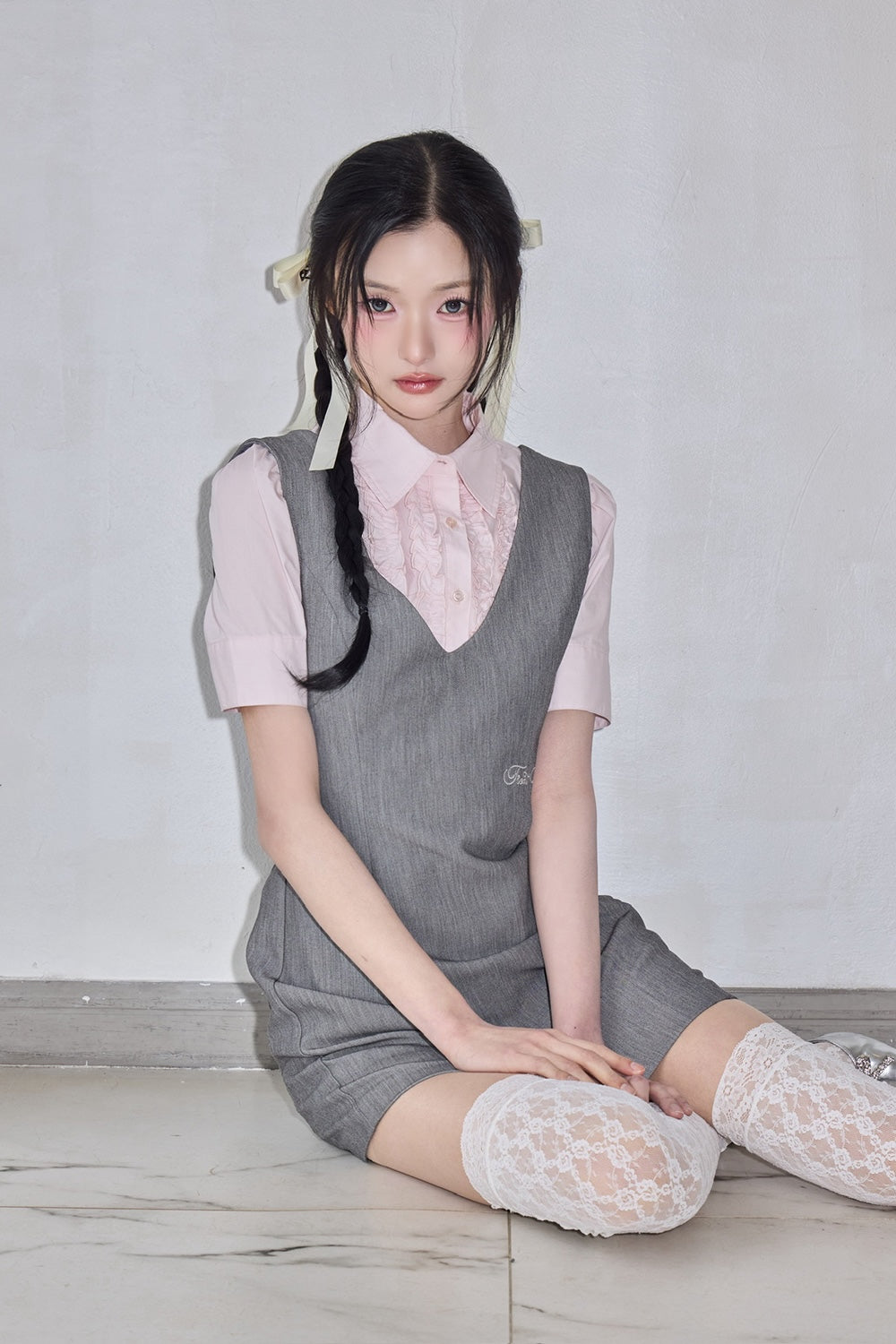 classy line jumper skirt