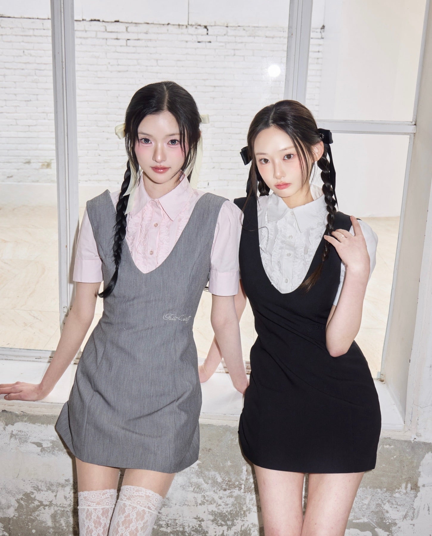 classy line jumper skirt