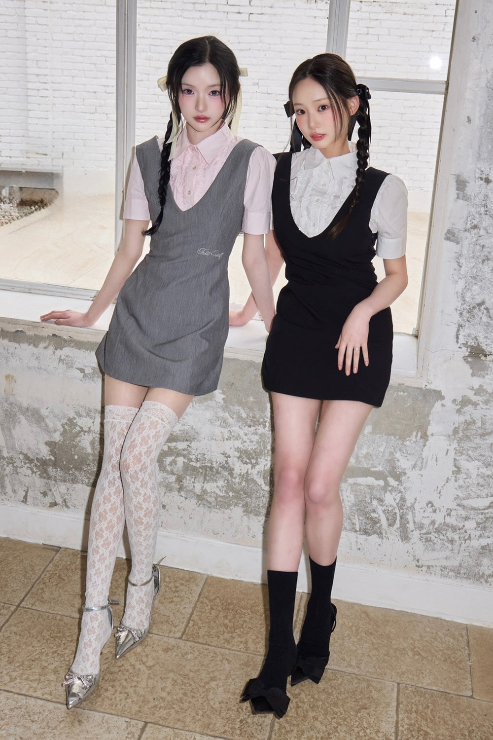 classy line jumper skirt
