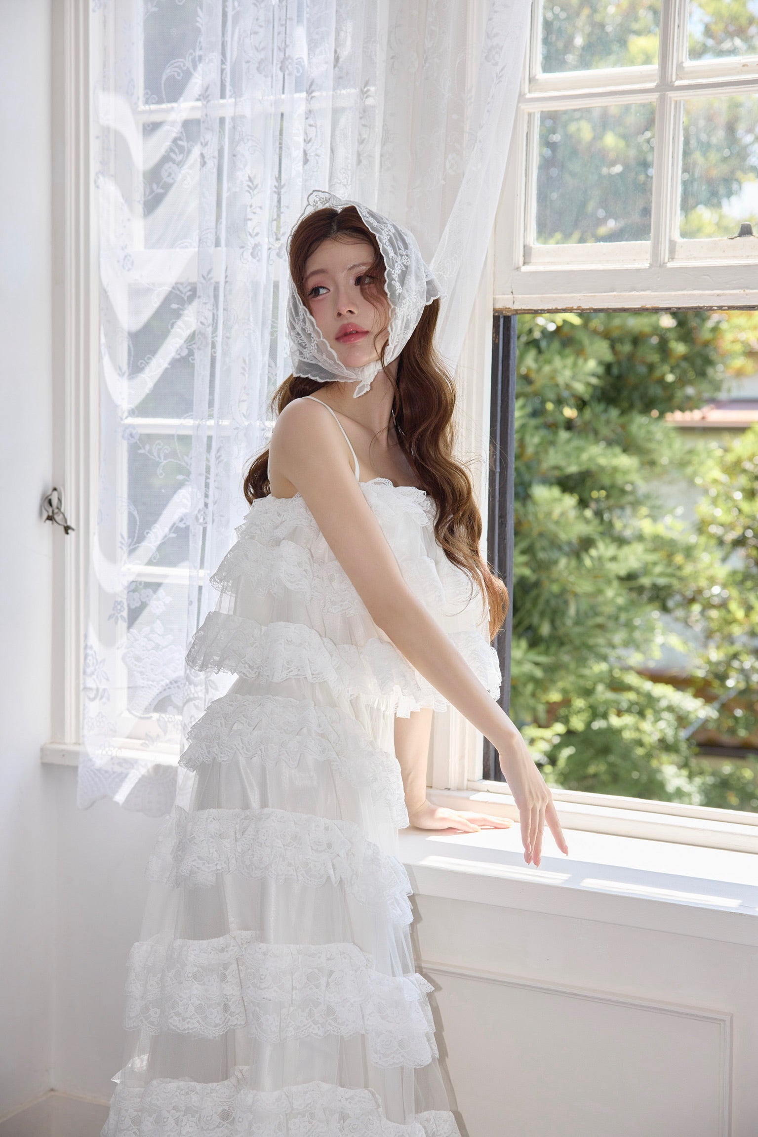 【予約販売】Ballerina lace cami tulle tops