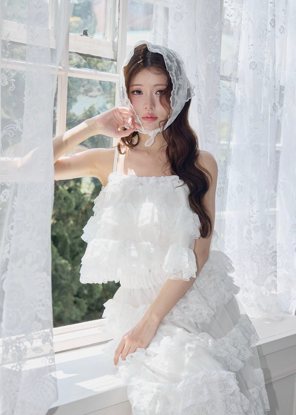 【予約販売】Ballerina lace cami tulle tops