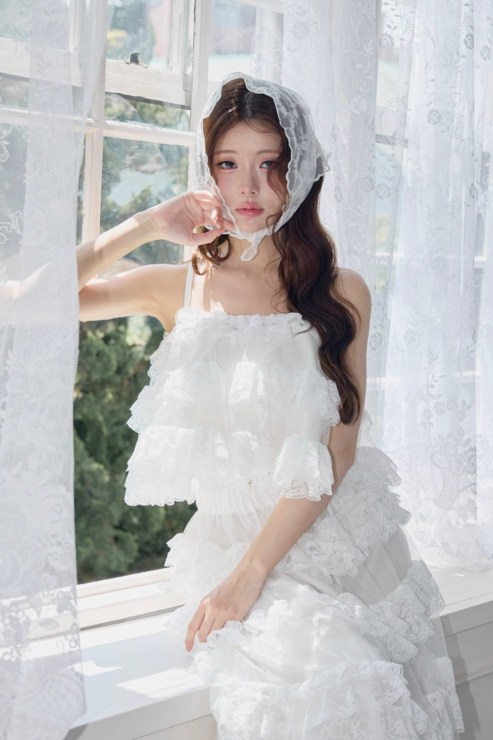 Ballerina lace cami tulle tops