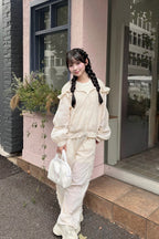 airy lace hoodie