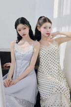 Sophie satin lace cami one-piece