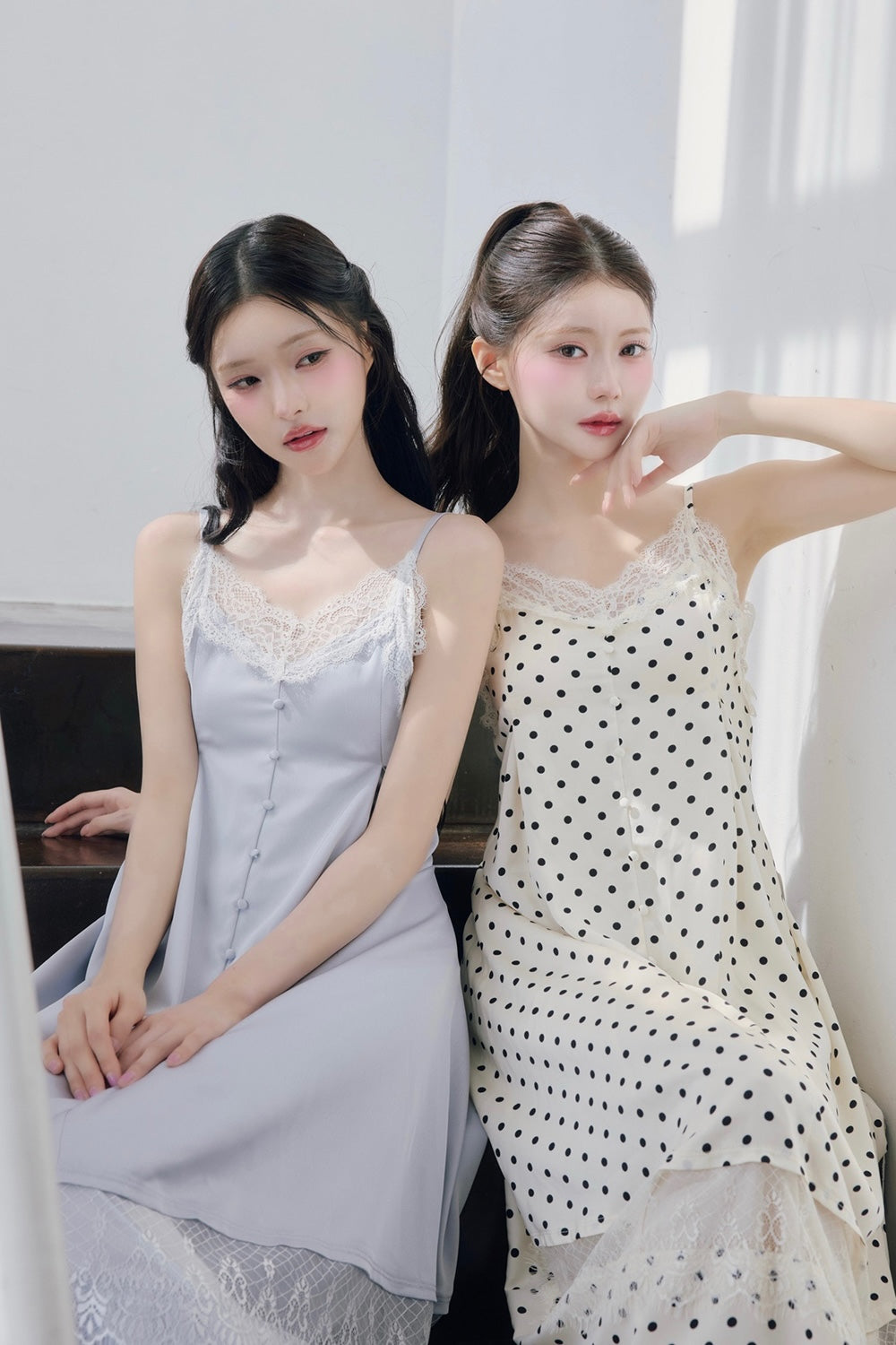 Sophie satin lace cami one-piece
