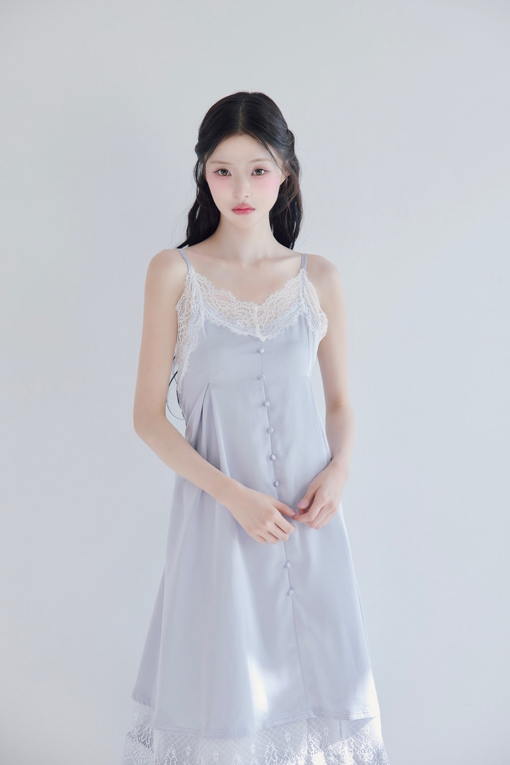Sophie satin lace cami one-piece