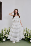 Ballerina lace tulle long skirt