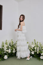 Ballerina lace tulle long skirt