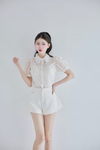 étoile flower lace blouse