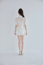 étoile flower lace blouse