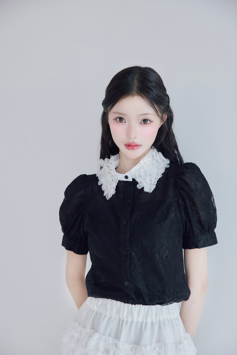 étoile flower lace blouse