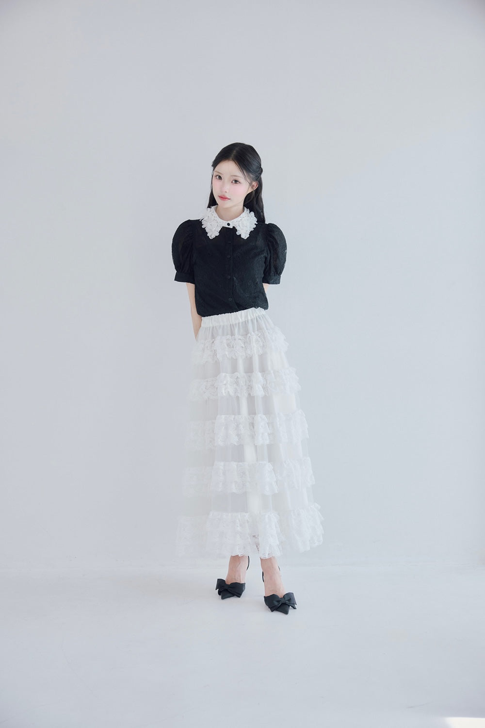 étoile flower lace blouse