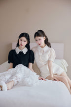 étoile flower lace blouse