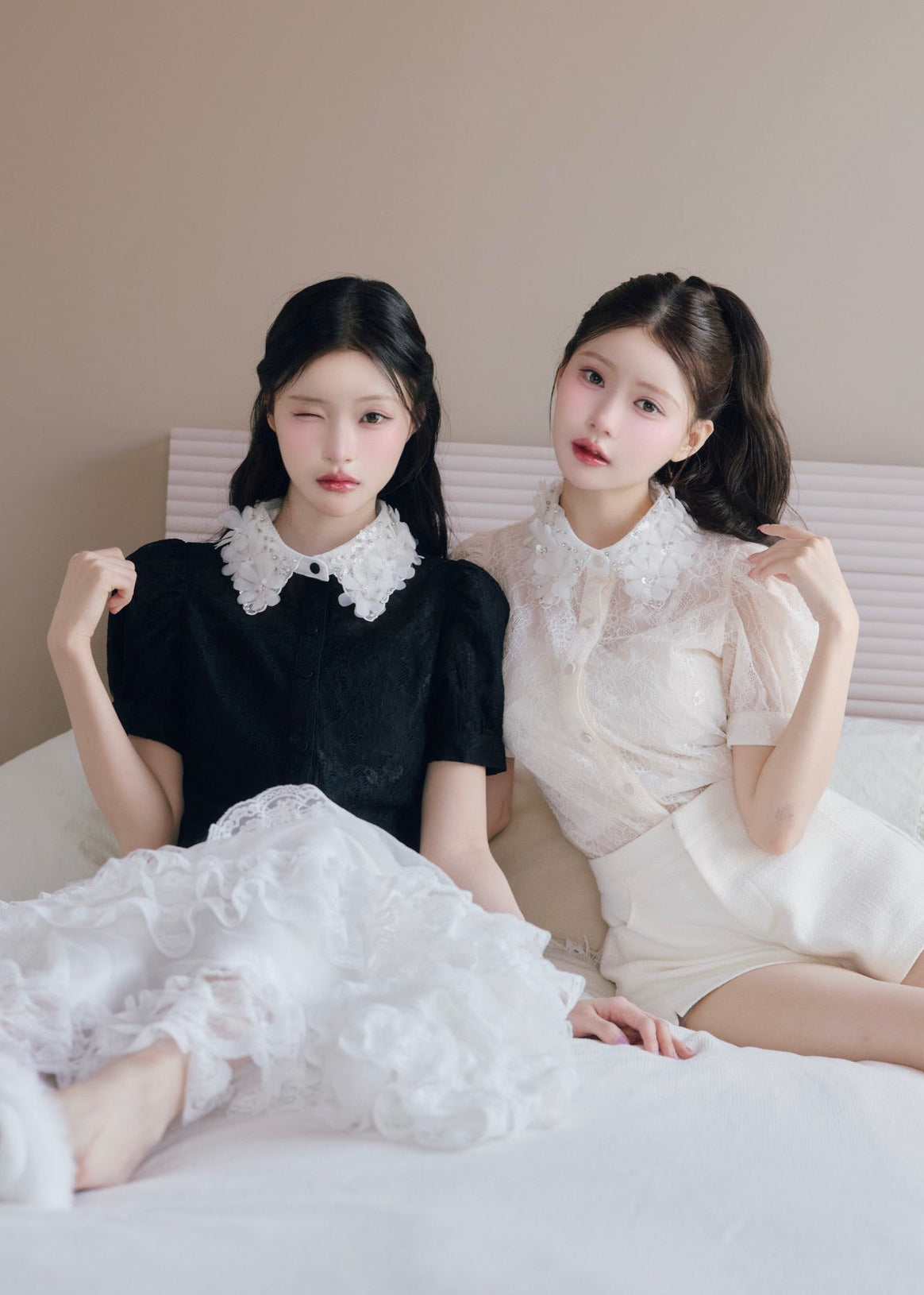 étoile flower lace blouse
