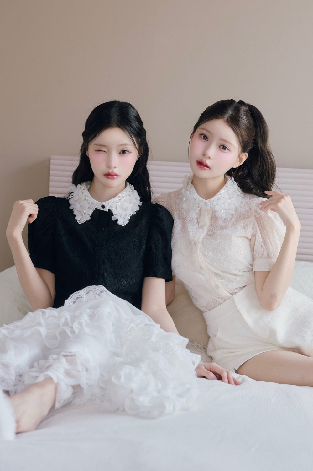 étoile flower lace blouse