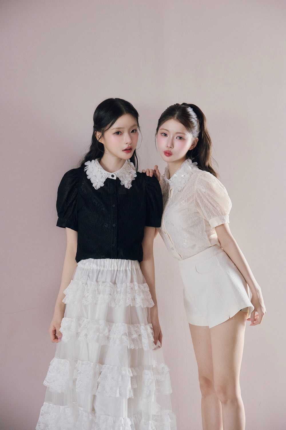 étoile flower lace blouse