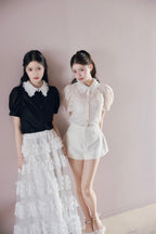 étoile flower lace blouse