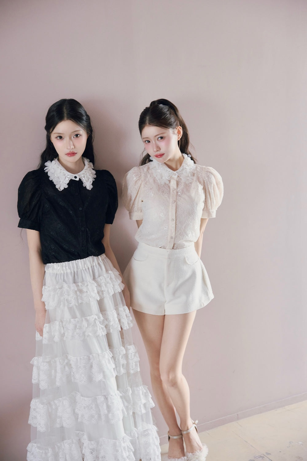 étoile flower lace blouse