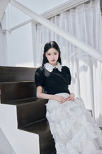 étoile flower lace blouse