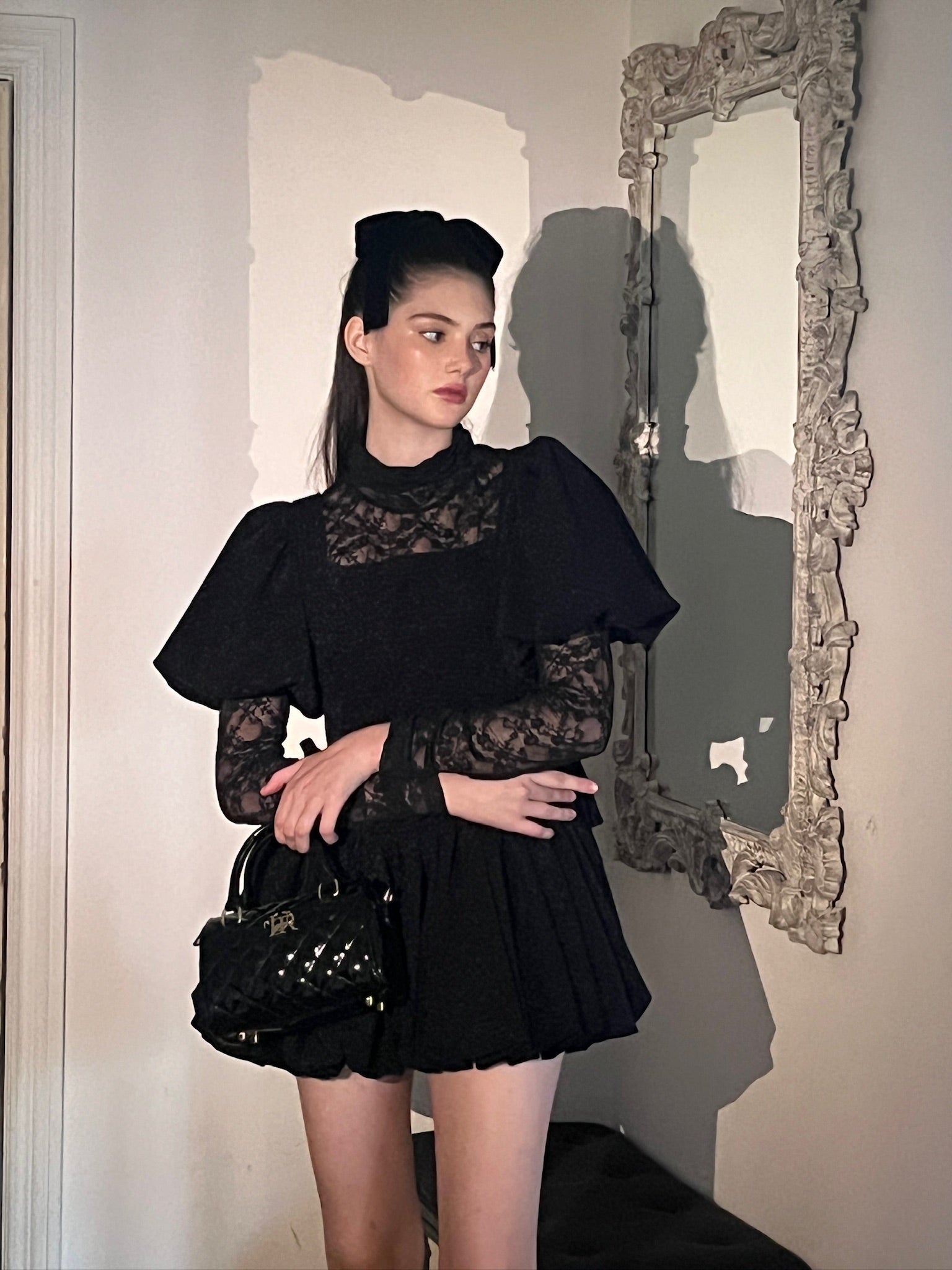 【10月下旬〜11月上旬発送】puff sleeve ballon mini one piece
