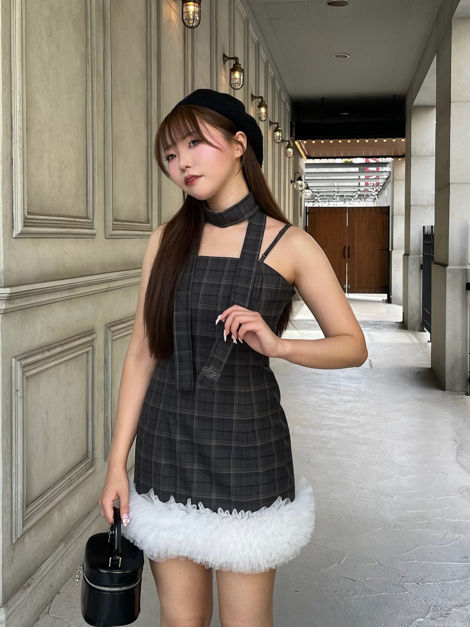 Tulle Bloom mini Dress