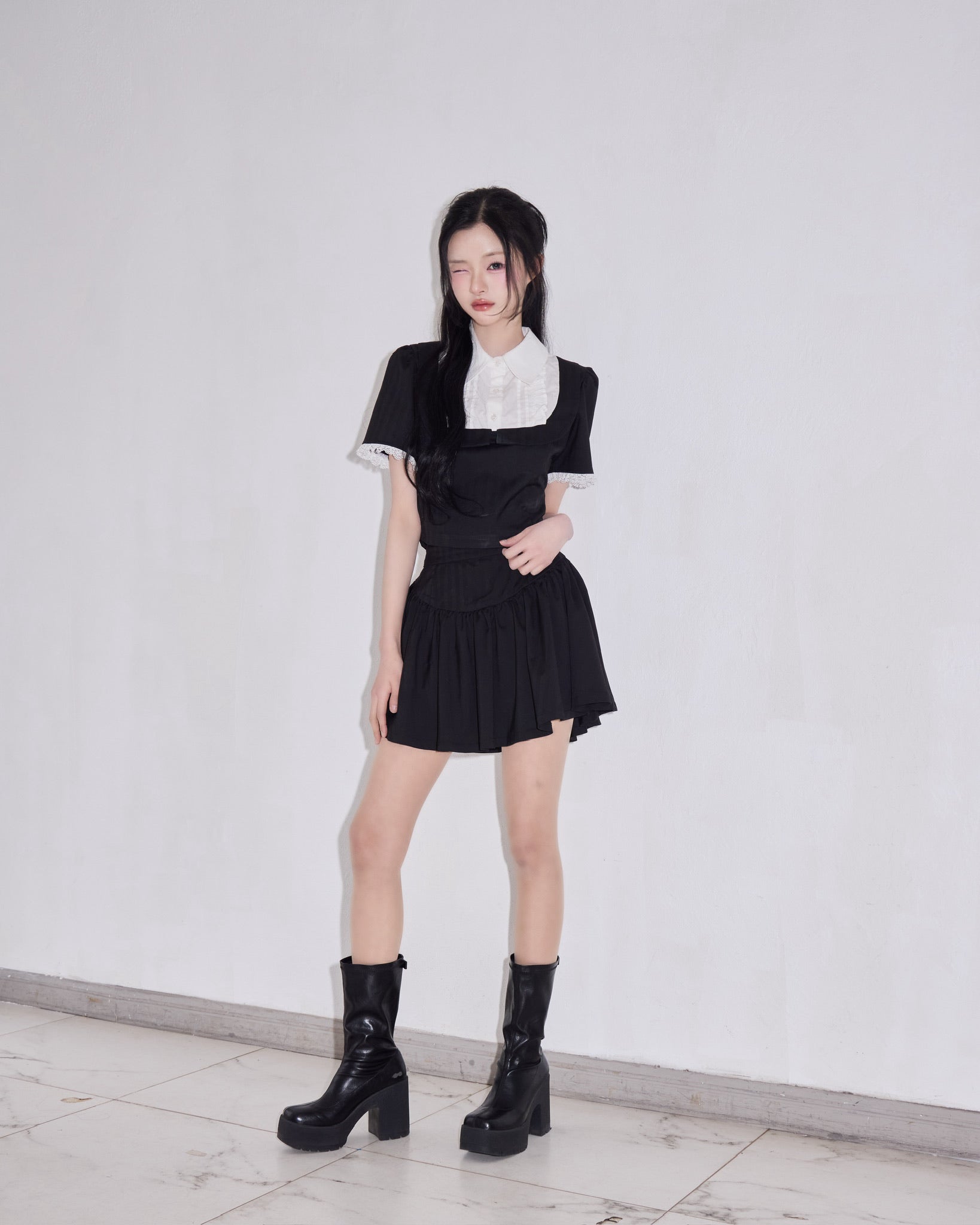 Gather flare mini skirt – Treat Ürself