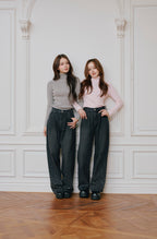 Bijou turtle neck knit tops