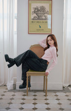 Bijou turtle neck knit tops