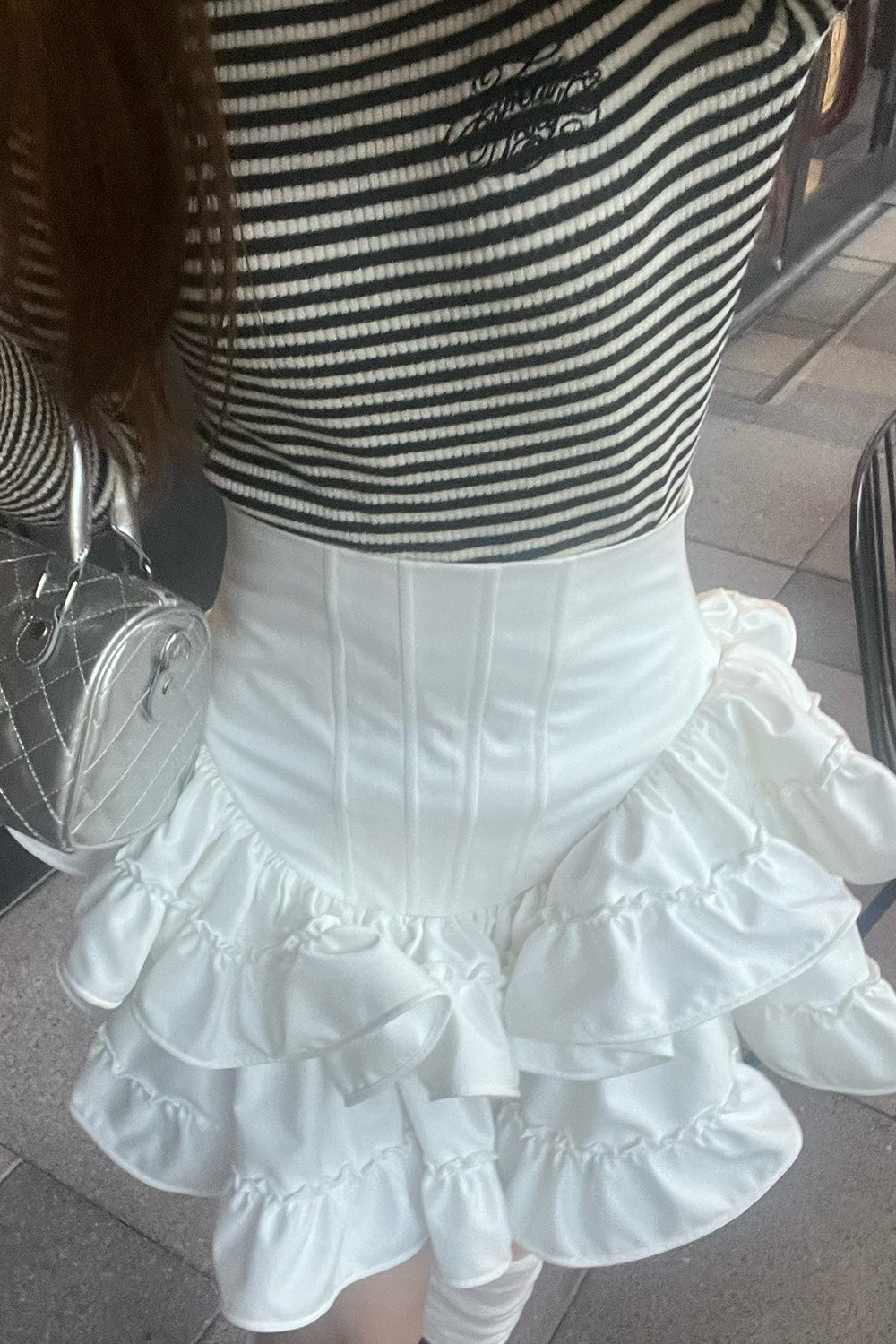 Frill Corset mini skirt