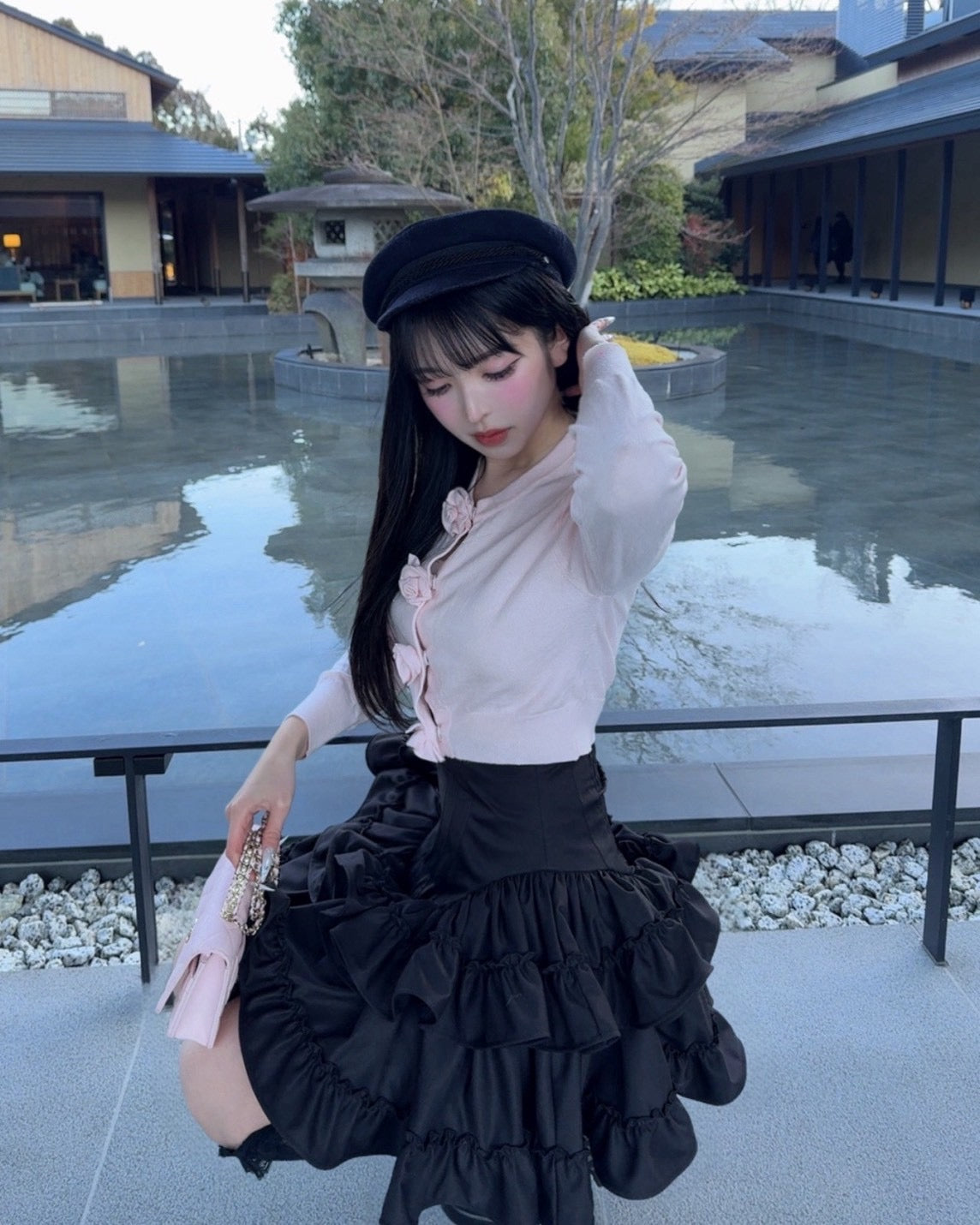 Frill Corset mini skirt